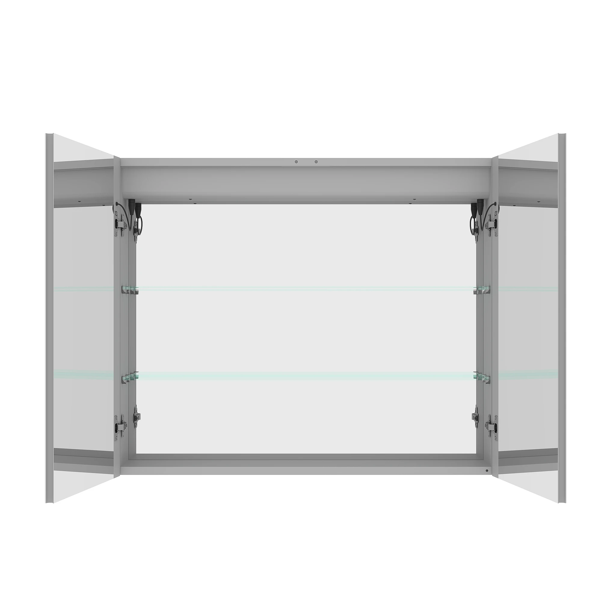 36 x 30 inch Medicine Cabinet with LED Vanity Mirror Anti-Fog Recessed or Surface Mount Waterproof DimmableAluminum 3000K~6000K Lighted Double Door Bathroom Cabinet with Touch Switch by eprolo