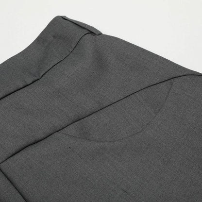 Solid Color Loose Curved Knife Pants by eprolo