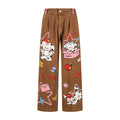 Maillard puppy patch embroidered jeans