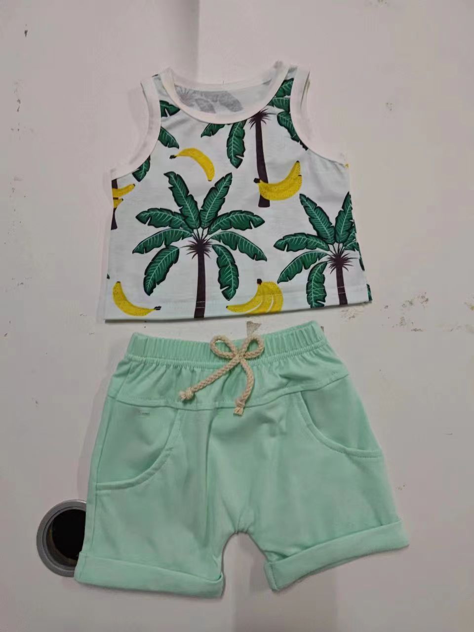 Ensemble gilet et short imprimés Spring Leisure