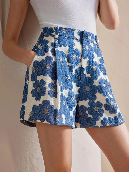 Women's Floral-print Shorts
