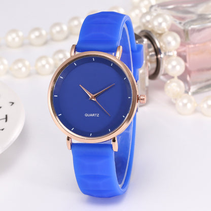 Relojes casuales de silicona de gelatina para hombres y mujeres