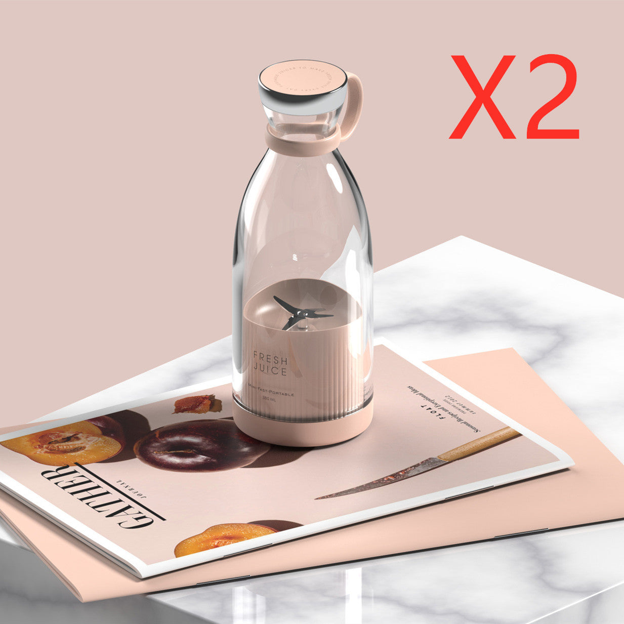 Licuadora eléctrica de 350 ml, batidora, licuadora, máquina recargable por USB, batidora portátil doméstica, vaso mezclador, kit de herramientas de cocina