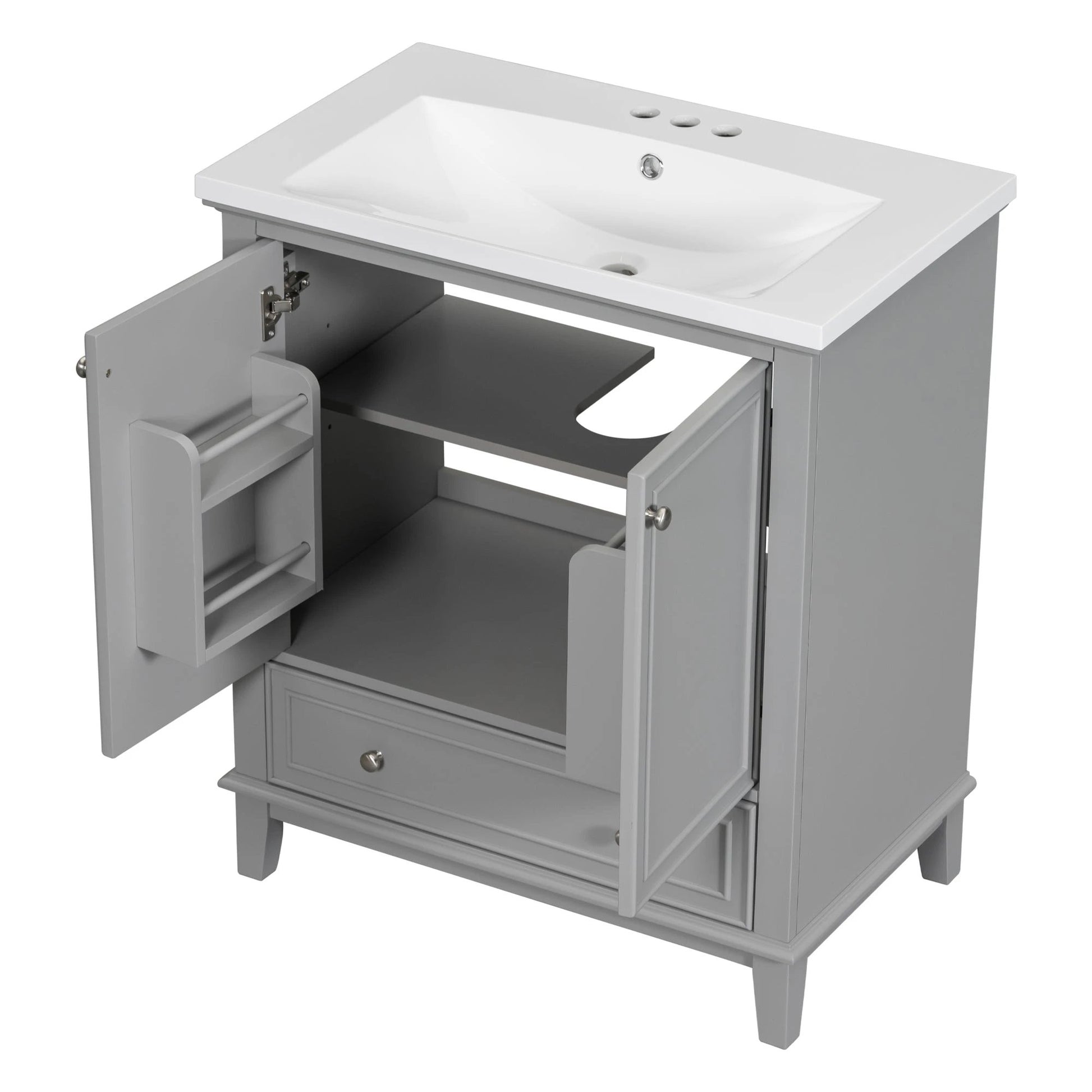 30inchgrey Bathroom Vanity with Sink by eprolo