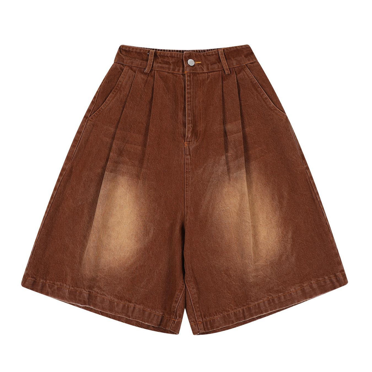 Wide leg short jeans