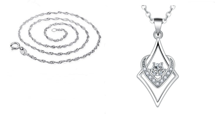 Pendentif Cœur Saphir
