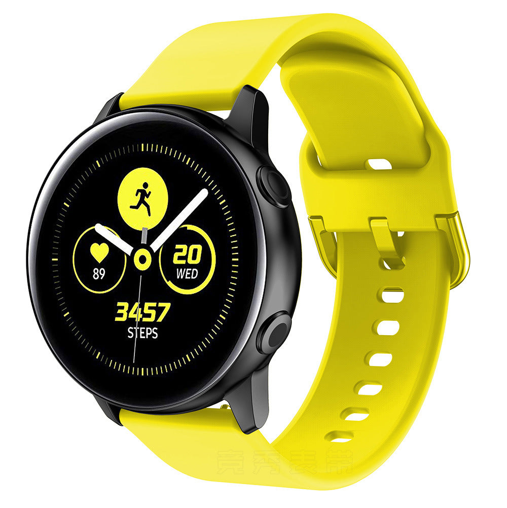Bracelet universel en silicone 20 ou 22 mm pour montre connectée