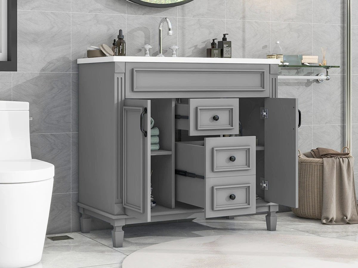36'' Bathroom Vanity with Top Sink by eprolo