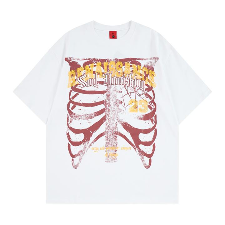 Camiseta de manga corta con calavera