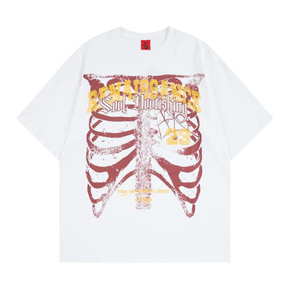 Camiseta de manga corta con calavera