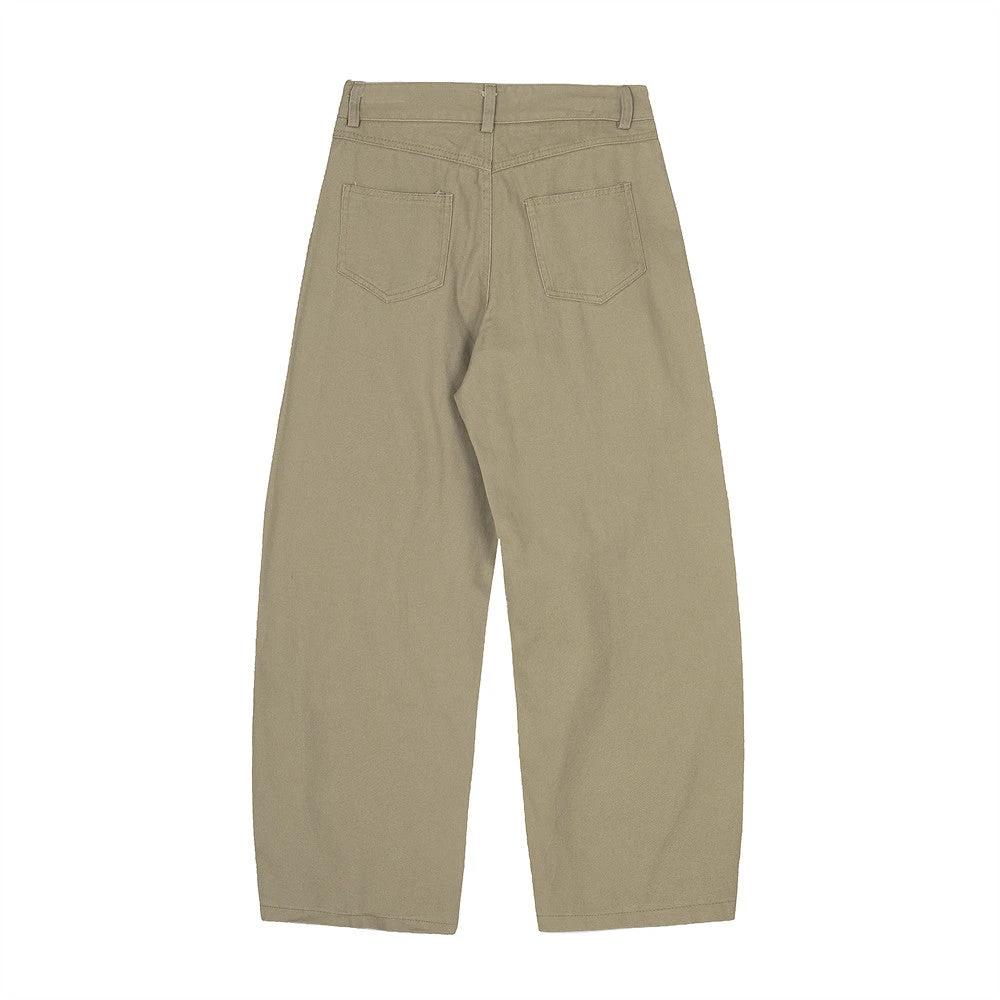Plaid Strap Curved Knife Pants Work Pants by eprolo