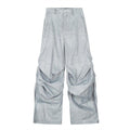 Textured Pleated Work Pants by eprolo