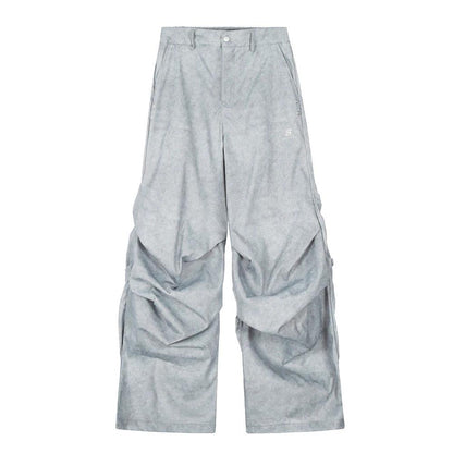 Textured Pleated Work Pants by eprolo