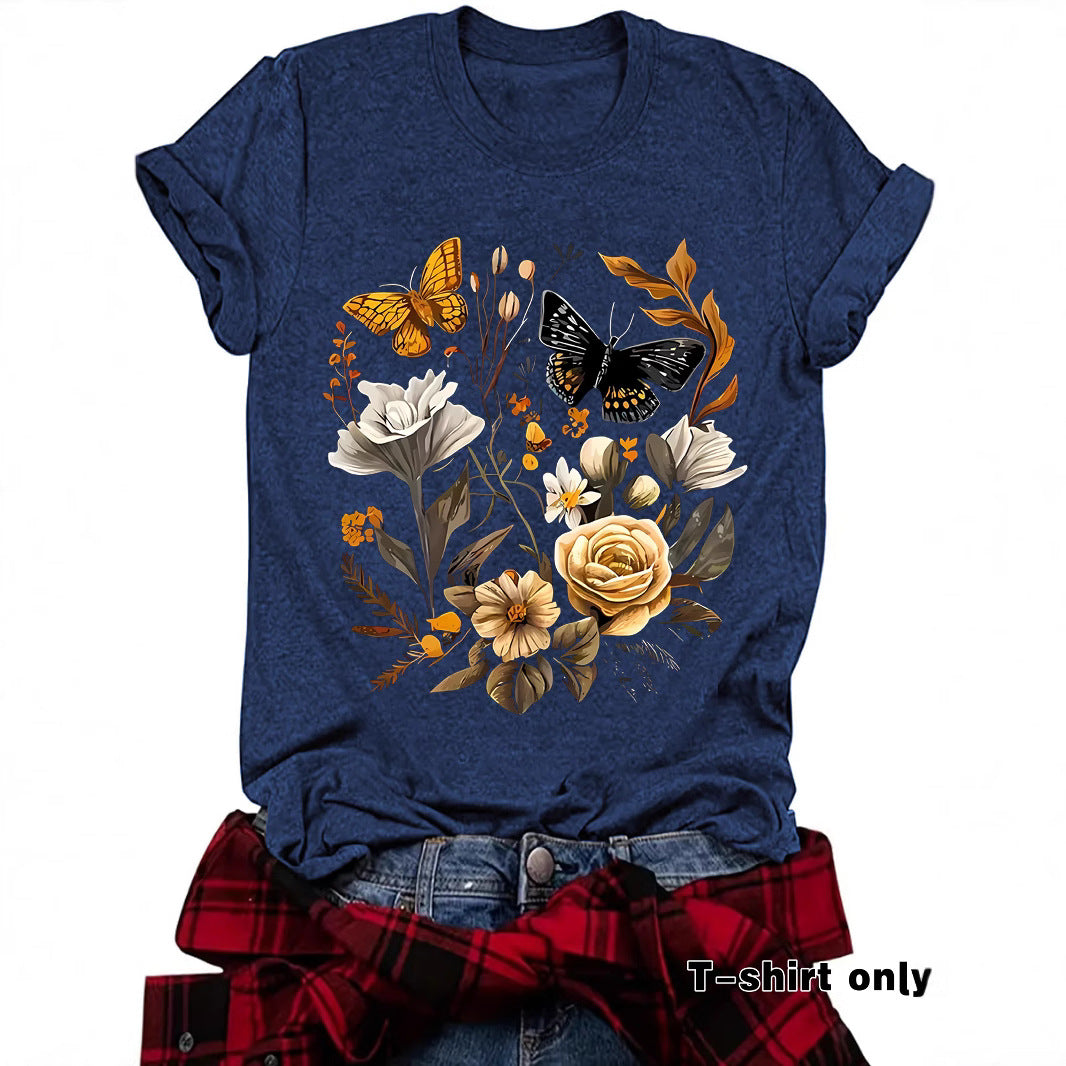 Camiseta de mariposa para mujer