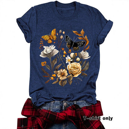 Camiseta de mariposa para mujer