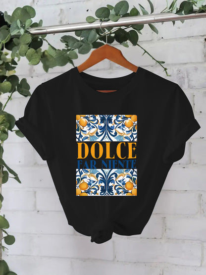 T-shirt DOLCE print