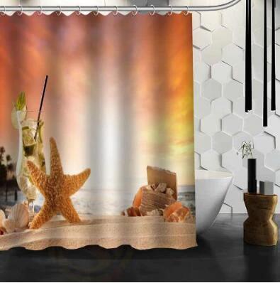 Waterproof Shower Curtain Bathroom Curtain Beach Spa Shower Curtain by eprolo