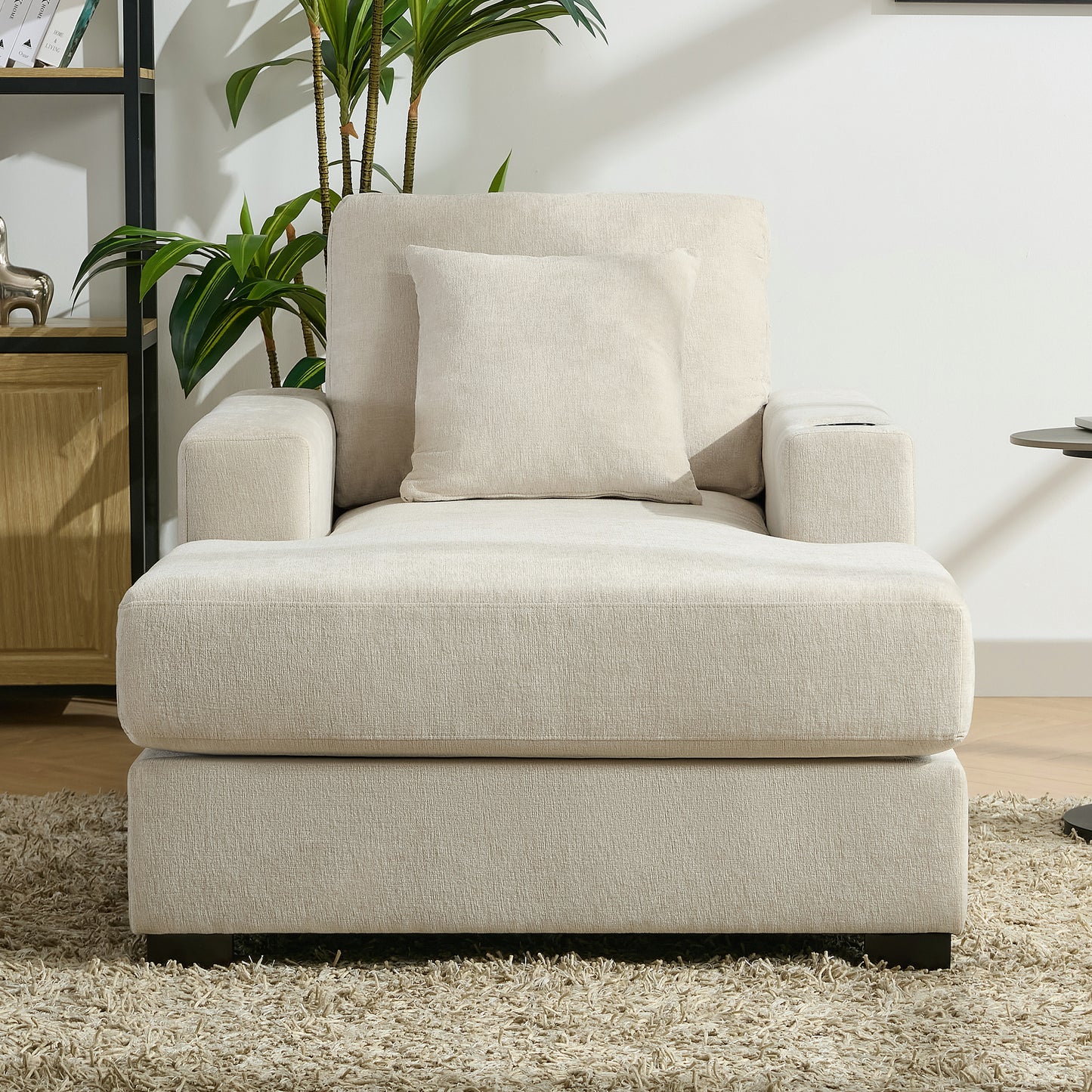 Tumbona oversized de 100.8 cm Sofá-diván de estilo moderno