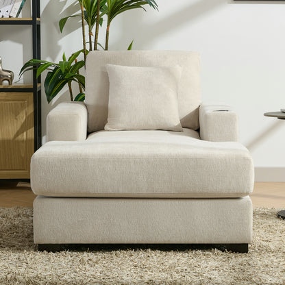 Tumbona oversized de 100.8 cm Sofá-diván de estilo moderno