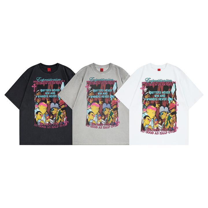 Character short sleeved T-shirt