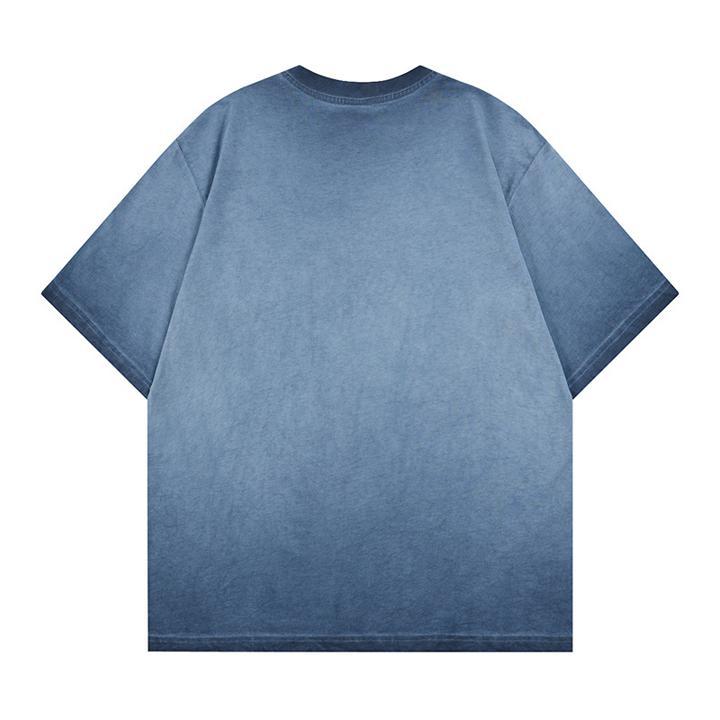 Funny character printed short sleeved T-shirt
