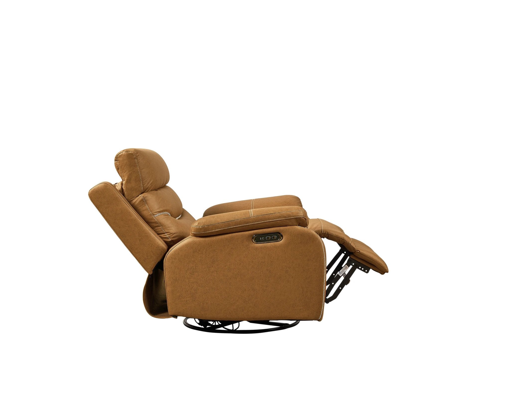 Liyasi Dual OKIN Motor Rocking and 240 Degree Swivel Single Sofa Seat recliner Chair Infinite Position by eprolo