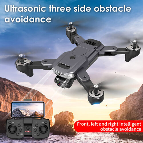 Drone pliant de photographie aérienne double 4K HD avec ESC