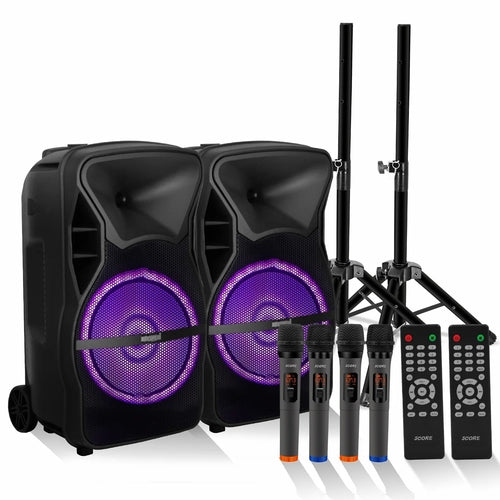 5Core 12 Inch PA Portable Bluetooth Party Speaker