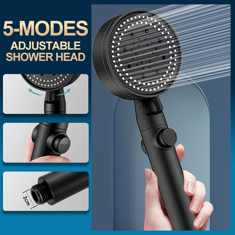 Douche de bain Pomme de douche Pressurisée Grande sortie d'eau