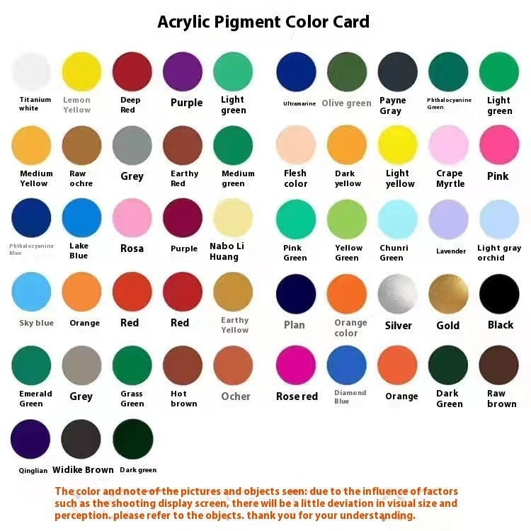 Kit de peinture au propylène 12 ml imperméable pour débutants Peinture pour enfants Peinture à l'huile de 12, 18, 24, 36 couleurs