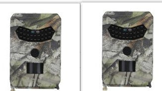 Cámara de Caza de Rastro 1080P, Cámara de Juego para Exteriores, Cámara de Exploración de Vida Silvestre con Sensor PIR y Visión Nocturna por Infrarrojos