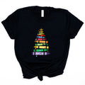 T-shirt Femme Imprimé Crayon Arbre de Noël
