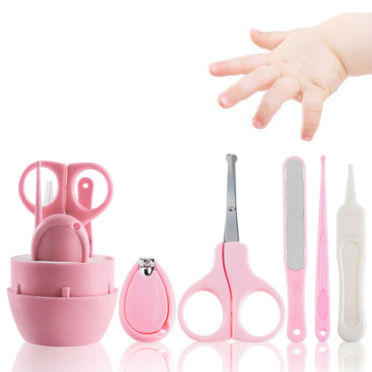 Ciseaux à ongles anti-pincement pour bébé, kit de soins 5 pièces