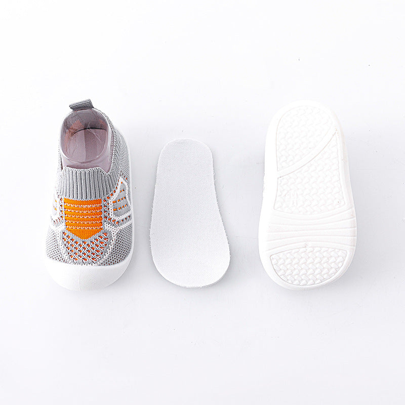 Chaussures de marche antidérapantes à semelle souple pour bébé