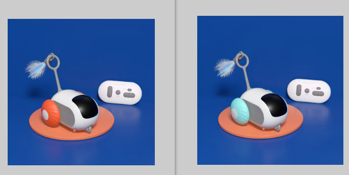 Coche Teledirigido Interactivo para Gatos Juguete Carga USB Persecución Automática Teledirigido Inteligente Coche Interactivo para Gatos Productos para Mascotas