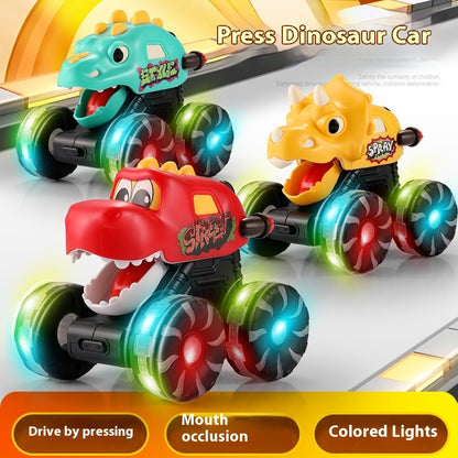 Voiture Jouet Dinosaure à Pression Légère et Modèle Coulissant Inertiel