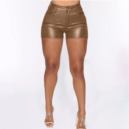 Shorts taille haute moulants de grande taille pour femmes