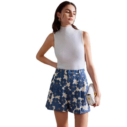 Shorts fleuris pour femme
