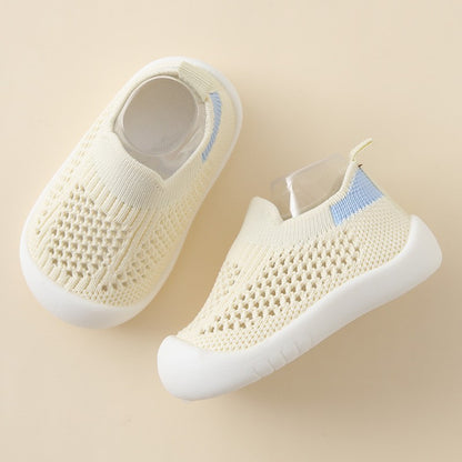 Chaussures Bébé Tout-petit Semelle Souple Antidérapantes Légères en Tissu Volant