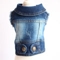 Vêtements pour chiens de designer Manteau veste en jean pour petit chien Costume de chat Gilet en jean pour chiot Vêtements de printemps