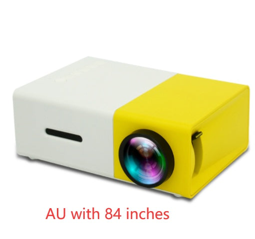 Proyector portátil 3D HD LED Cine en casa HDMI compatible con USB de audio Proyector YG300 Mini proyector