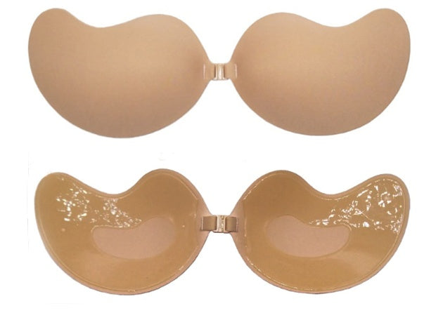 Sujetador Push Up Invisible Sujetador Sin Espalda Sin Tirantes Bralette Sin Costuras con Cierre Delantero Ropa Interior