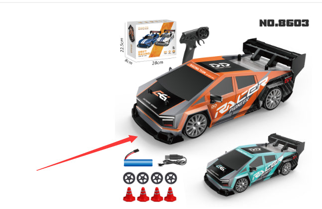 Voiture de course télécommandée à grande vitesse RC Drift, jouets éducatifs