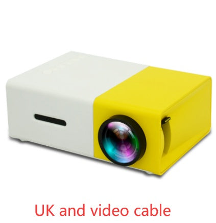 Proyector portátil 3D HD LED Cine en casa HDMI compatible con USB de audio Proyector YG300 Mini proyector