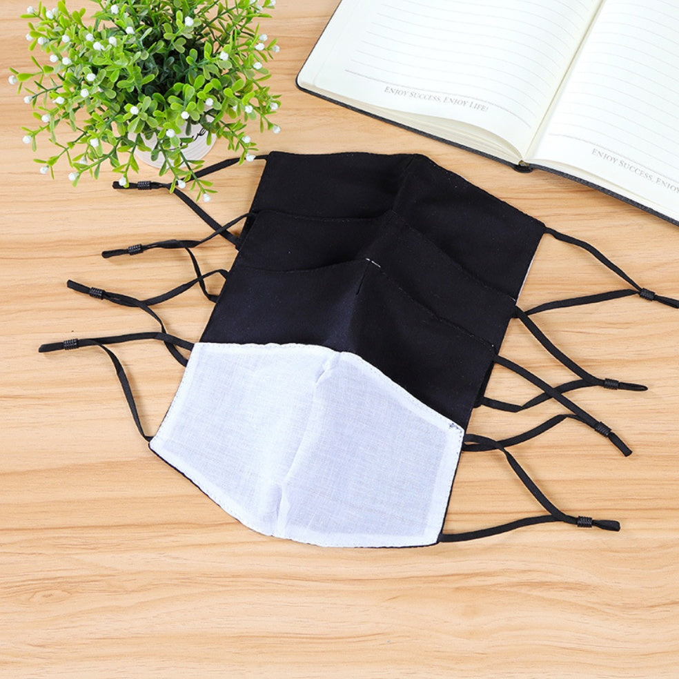 Masque facial en coton pour enfant, masque pour adulte