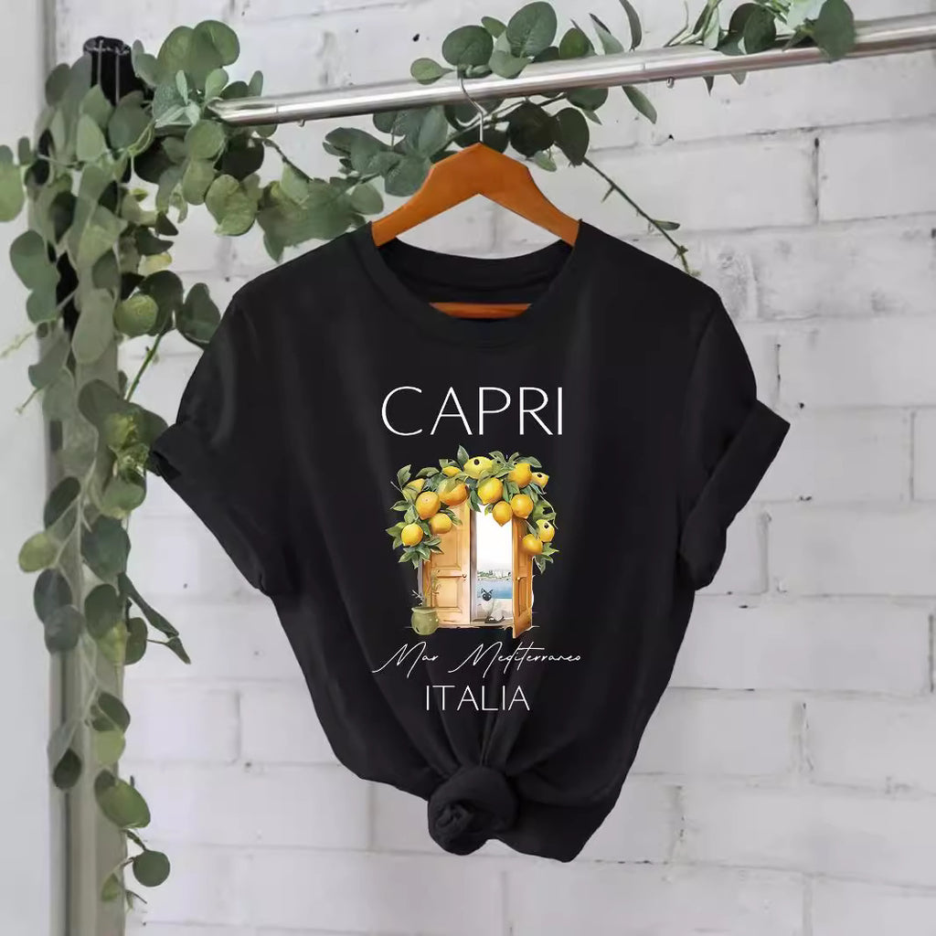 Pattern printed T-shirt