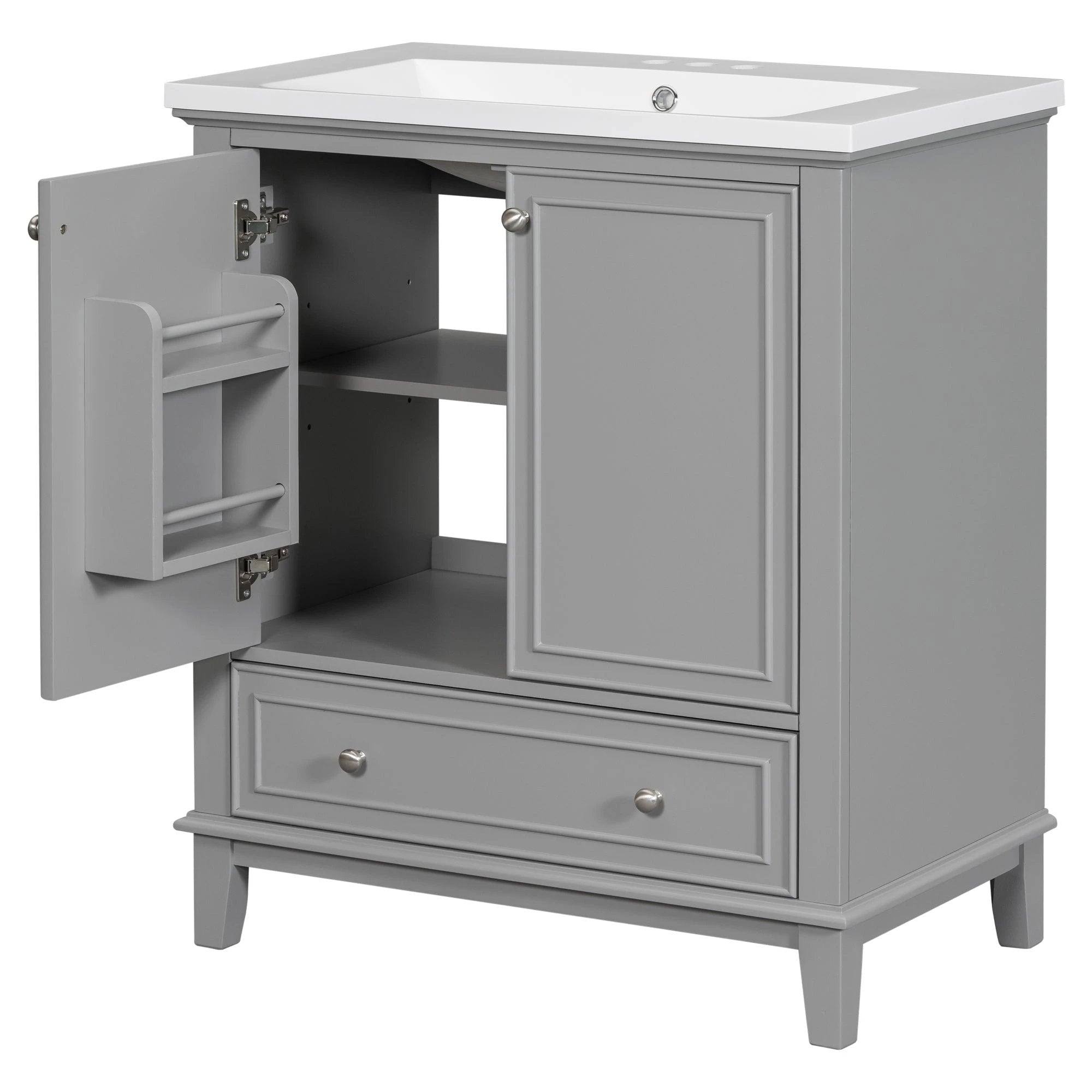 30inchgrey Bathroom Vanity with Sink by eprolo