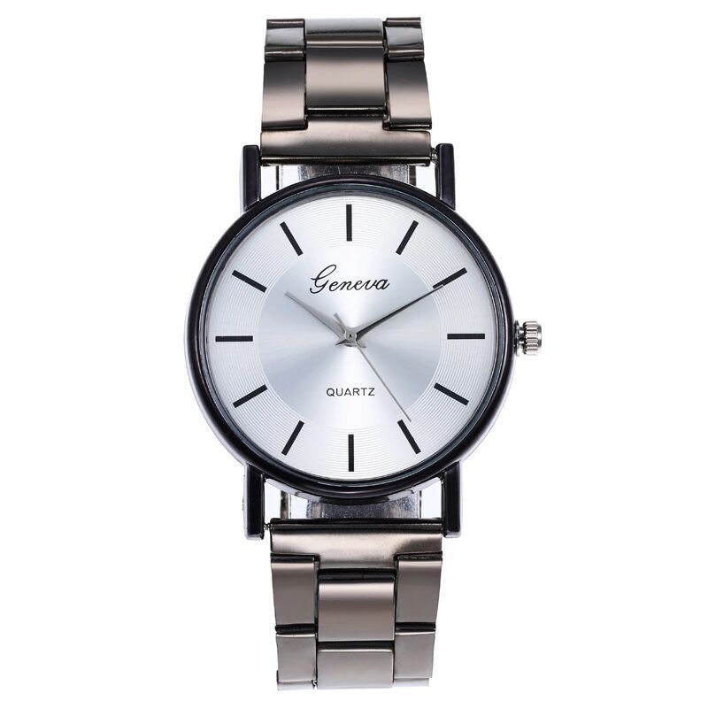 Reloj Neutro para Mujer con Correa de Acero, Moda Sencilla, Cuarzo