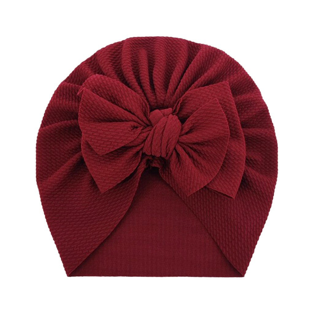 Chapeau chaud et mignon pour enfants européens et américains avec nœud