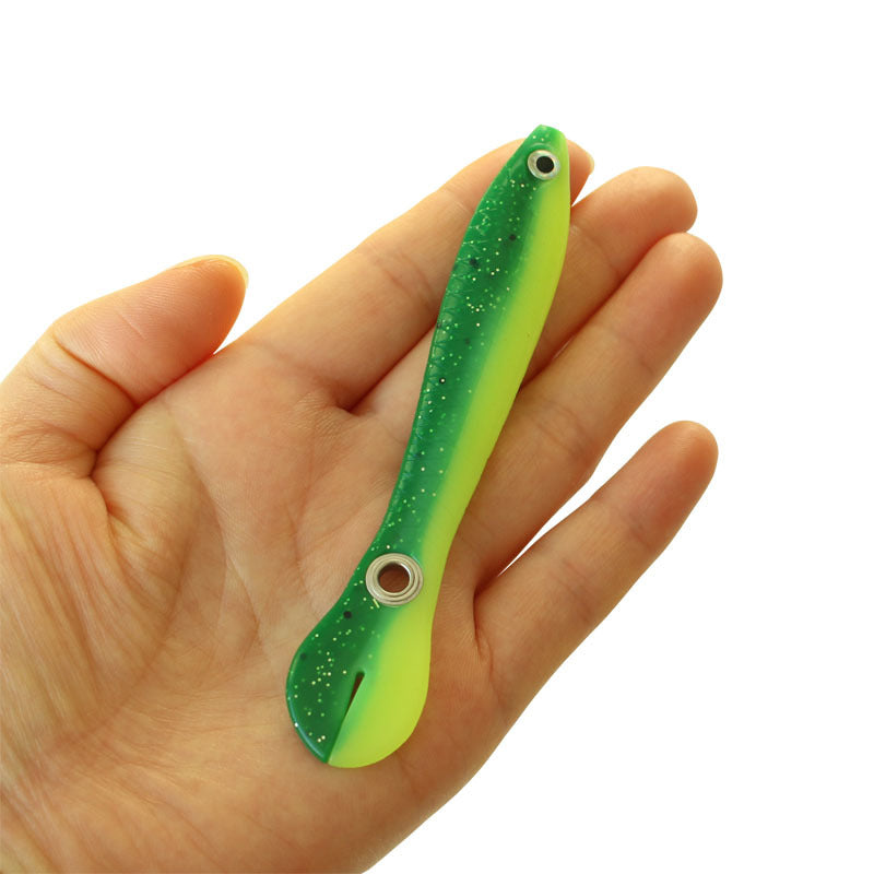 Un señuelo de imitación que rebota con mecanismo antideslizante, cebo de pesca artificial blando para lubina, trucha, lucio, primavera y otoño